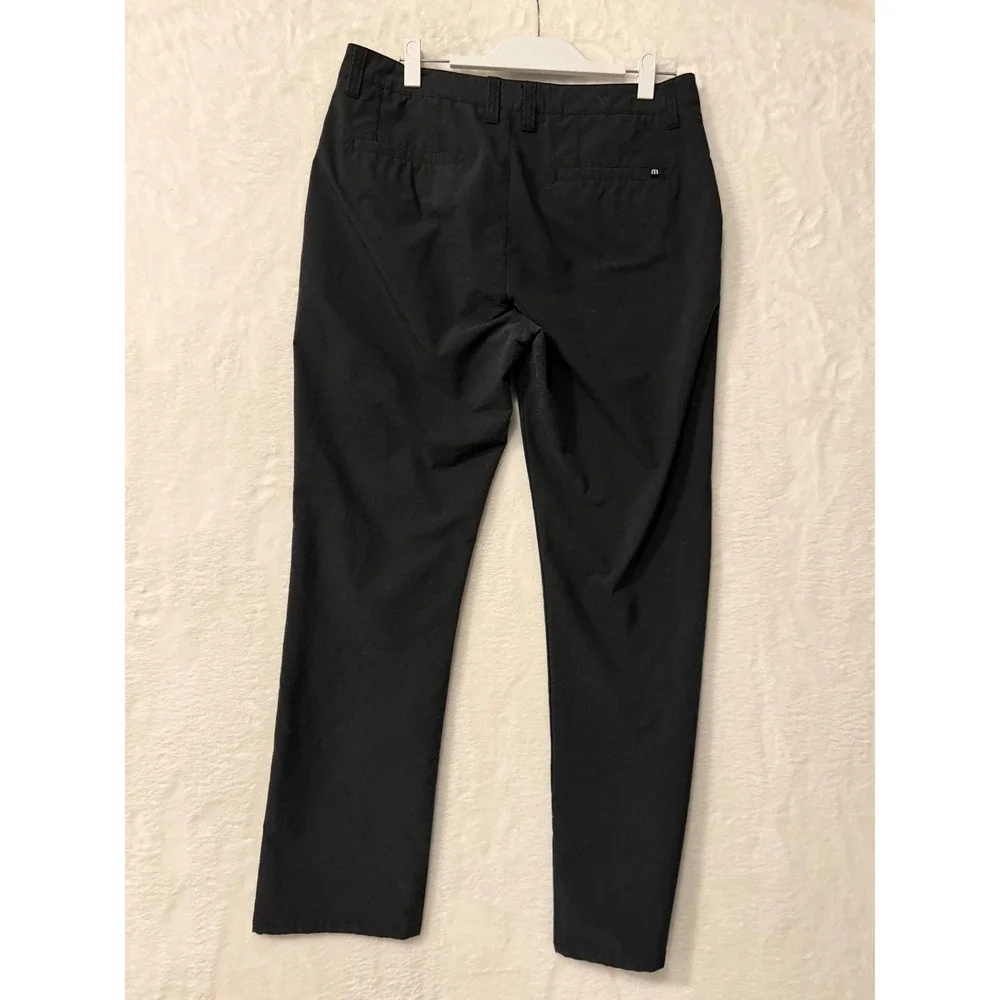 TravisMathew Mens‎ Black Performance Golf Pants Size 34 Stretch Trousers